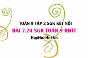Bài 7.24 SGK Toán 9 tập 2 Kết nối tri thức
